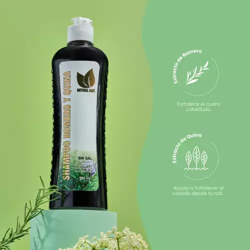 SHAMPOO NATURAL SANT ROMERO Y QUINA X 500ML