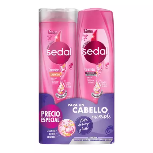 Shampoo Sedal Ceramidas X340 Ml + Acon X340 Ml