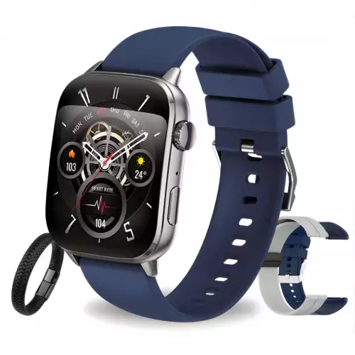 Smartwatch G-Tide S6 Pro Azul Reloj Inteligente Con Llamadas Bluetooth, Resistente Al Agua