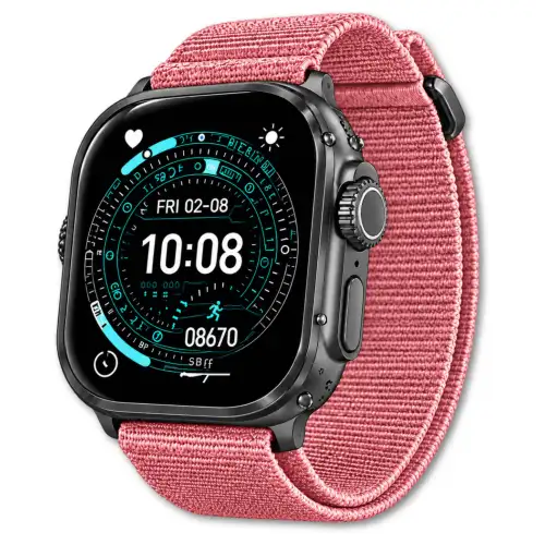 Smartwatch Plus ME53 Tecnología Portátil Con Visualización Amplia Y Acceso Rápido Rosado