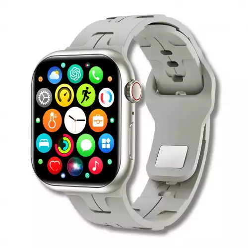 Smartwatch Wearfit HK9 Mini 41mm Pantalla AMOLED Llamadas Bluetooth Y ChatGPT Gris