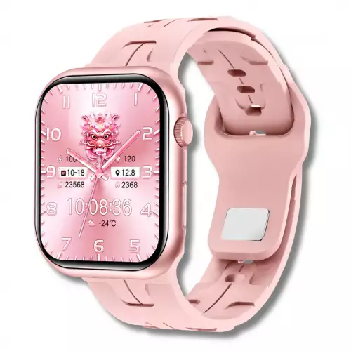 Smartwatch Wearfit HK9 Mini 41mm Pantalla AMOLED Llamadas Bluetooth Y ChatGPT Rosado