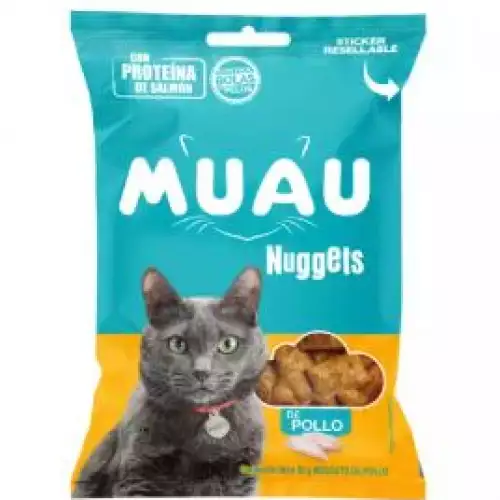 Snacks para gato Muau nuggets pollo 12 gr