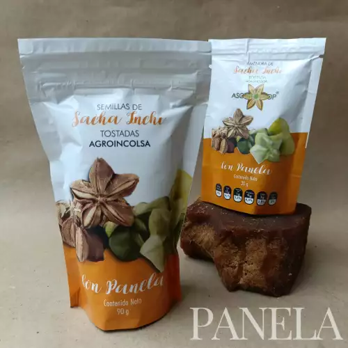 Snacks sacha inchi panela 100g proteína omega