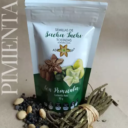 Snacks sacha inchi pimienta 100g proteína omega