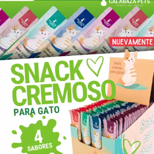 SNAK CREMOSO PARA GATOS x 100 und