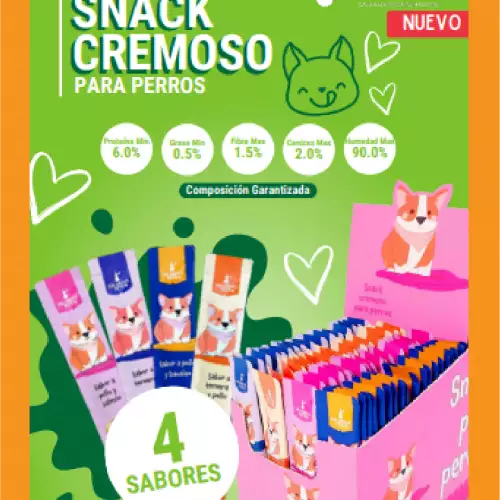 SNAK CREMOSO PARA PERROS x 100 und