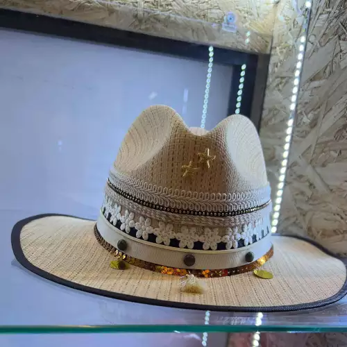 SOMBRERO DECORADO 2 ESTRELLAS