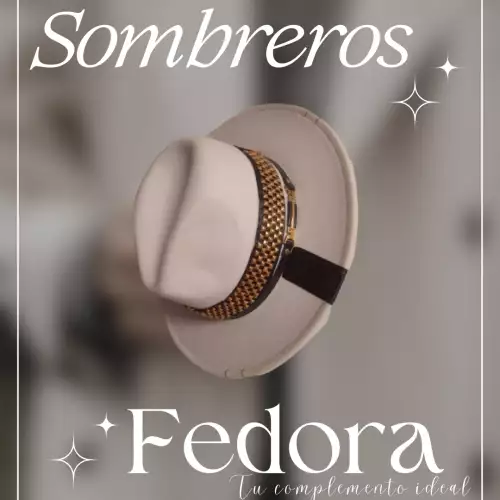 Sombrero Fedora unisex blanco fieltro ajustable