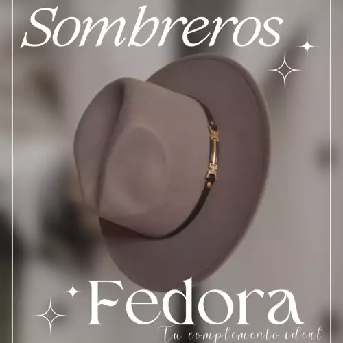 Sombrero Fedora unisex gris fieltro ajustable
