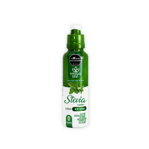 Stevia Líquida Cero Calorías Sabor Natura x 60 ml Emigalife