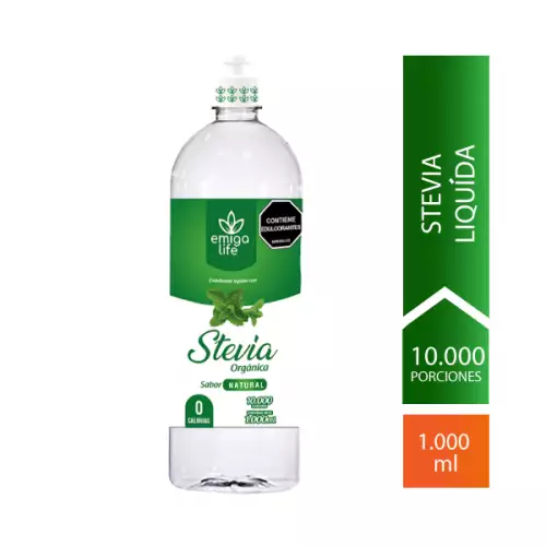 Stevia Líquida Cero Calorías Sabor Natural x 1.000 ml Emigalife