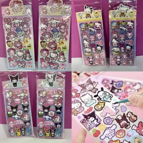 Stickers,vienen en diseños encantadores de Sanrio, ideales para decorar lo que quieras
