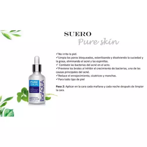Suero facial Pure Skin para piel con acné y espinillas