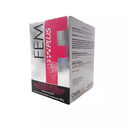 Suplemento Fem Plus durazno 30 sobres salud hormonal