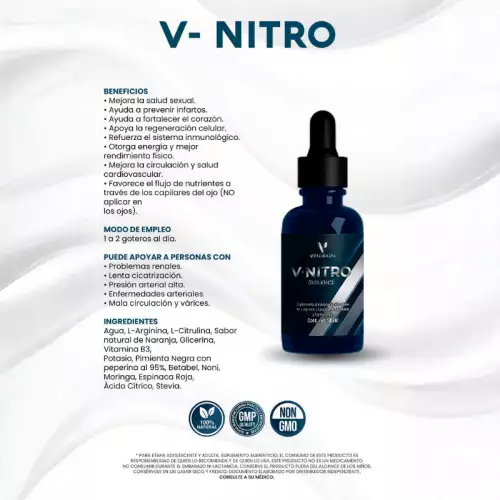 Suplemento líquido para circulación y salud cardiovascular