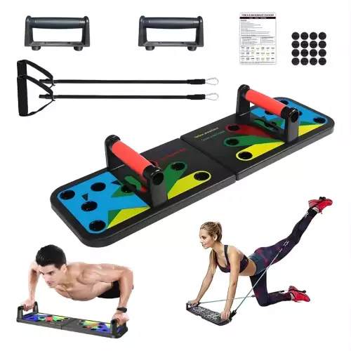 Tabla De Flexiones Push Up Board 46 En 1 Con Bandas Elásticas