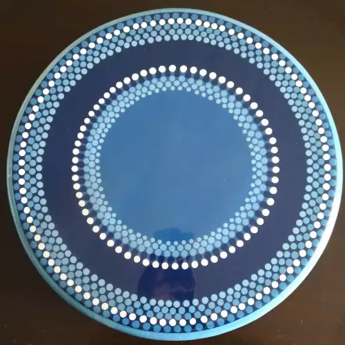 Tabla quesos madera resina giratoria 55 cm
