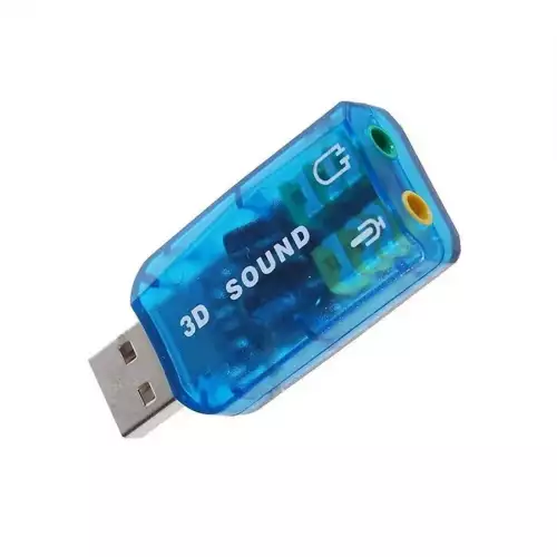 Tarjeta de sonido USB 5.1 plug and play para PC