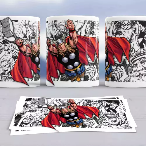 Taza Thor cerámica con diseño cómics para hombre