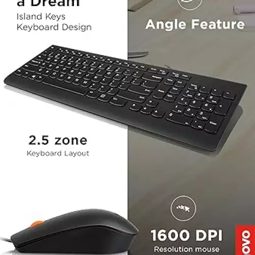 Teclado + Mouse Lenovo