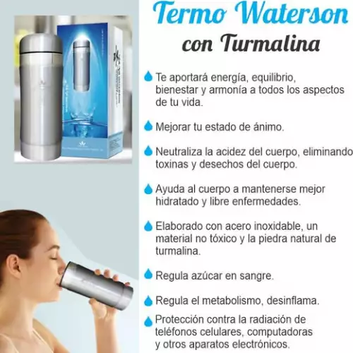 TERMO DE TURMALINA WATERSON - Alcaliniza el agua
