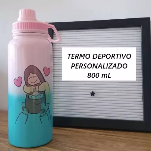 Termo Tapa Deportiva Bicolor