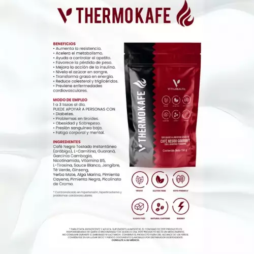 TERMOKAFE 150 gr - PIERDE PESO - OXIDADOR DE GRASA