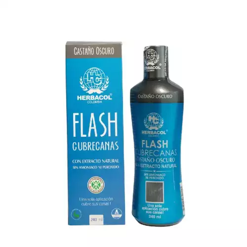 Tinte cubrecanas castaño oscuro 240 ml sin peróxido