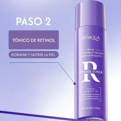 Tónico facial retinol Bioaqua 120 ml renovación celular