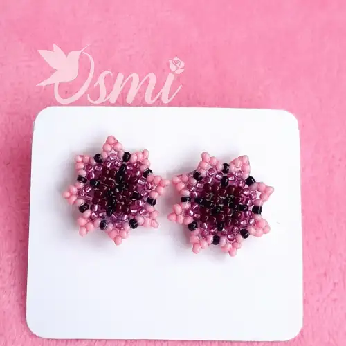 Topos Girasoles Rosados en Mostacilla Checa