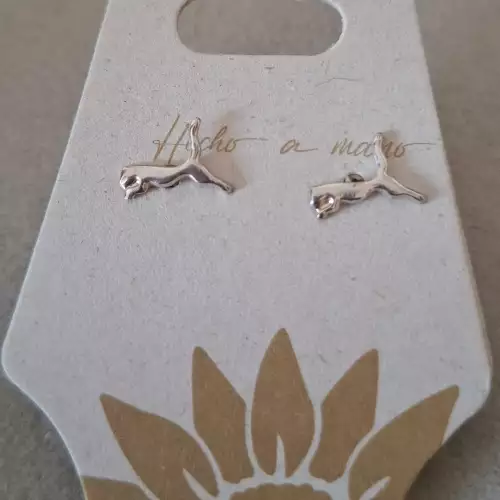 Topos jaguar en plata 950 ley artesanal hecho a mano