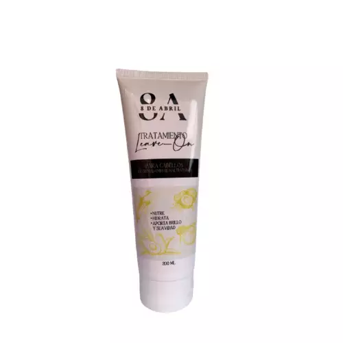 Tratamiento leave-on reparador para cabellos maltratados con banano