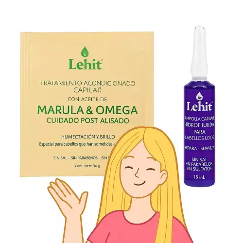 Tratamiento Marula & Omega Post Alisado + Ampolla Cabellos Lisos
