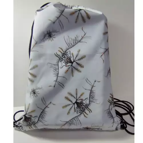Tula en tela reciclada. Haeckel - copépoda