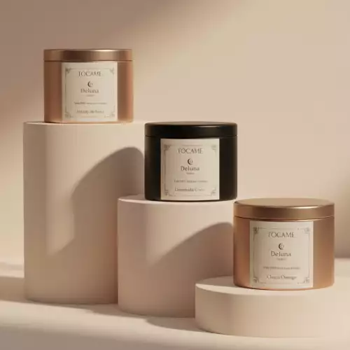 Vela de masaje corporal 100% soya con 6 aromas