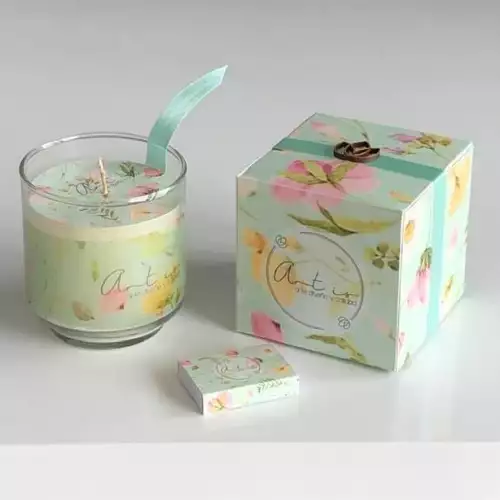 Vela decorativa con aroma en vidrio diseño 3