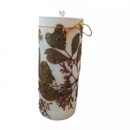 VELA HOJAS SECAS, ARTESANAL