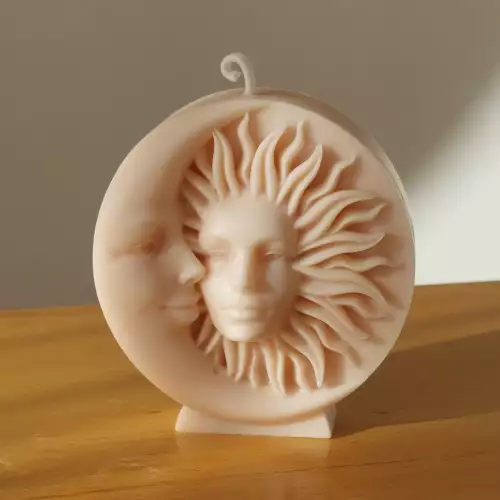 Vela Sol y Luna con guía equilibrio energético