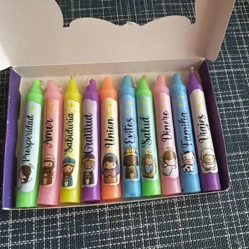 Velas navidad 10 unidades minis