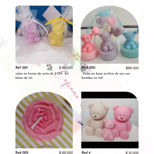 Velas para recordatorios personalizadas