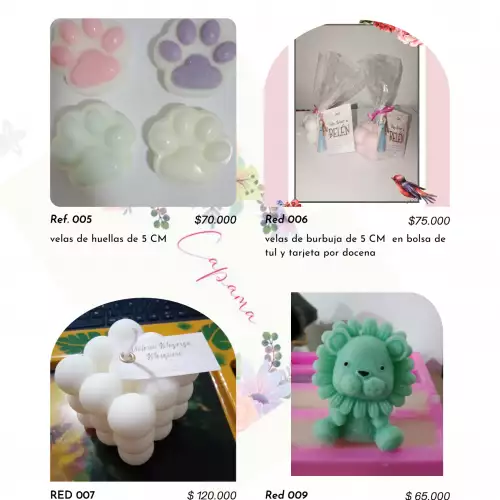 Velas para recordatorios personalizadas