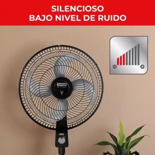 Ventilador de pedestal potente y silencioso para hogar