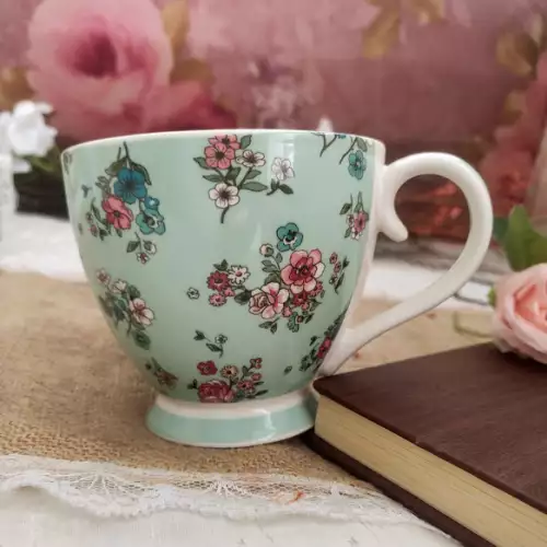 TAZA DE CAFE | FLORES VINTAGE