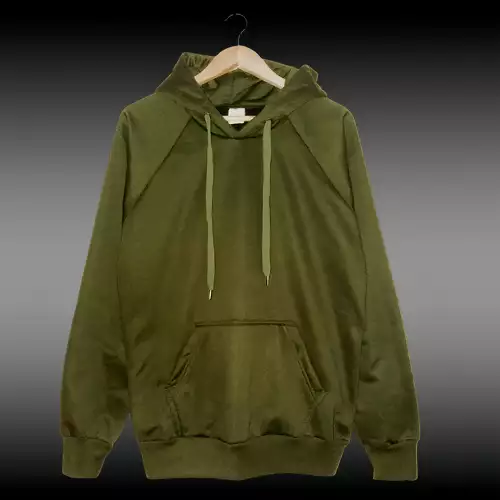 HOODIE DEPORTIVO UNISEX VERDE MILITAR