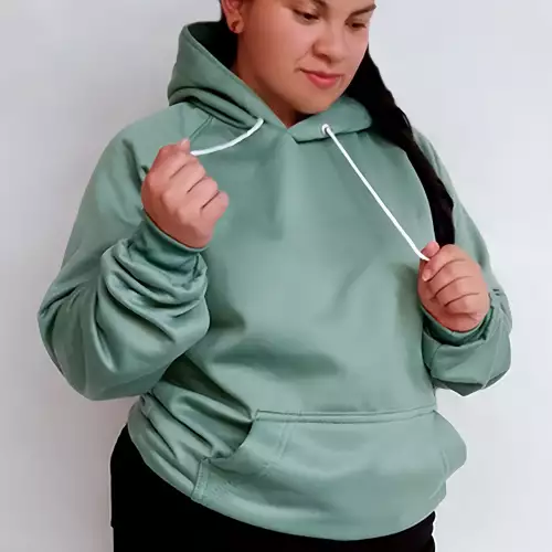 HOODIE DEPORTIVO UNISEX VERDE OLIVA