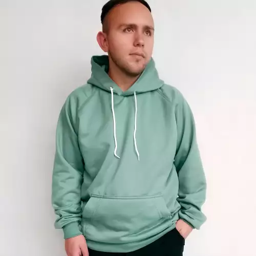 HOODIE DEPORTIVO UNISEX VERDE OLIVA