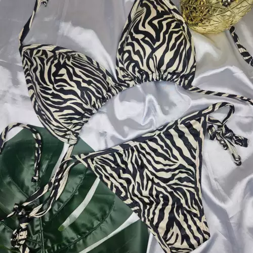 Vestido de baño asoleador cebra con panty removible