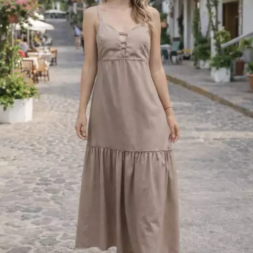 Vestido Largo lino