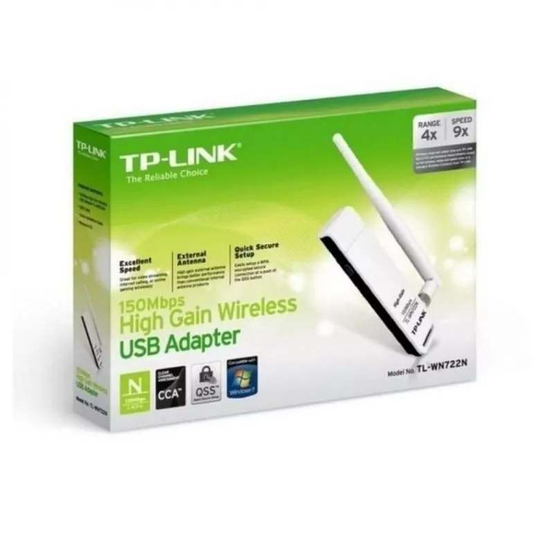 Adaptador de Red TPLINK USB N150Mbps